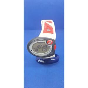 ASICS active running digital watch- QA5349002- quartz digital chronograph- new!